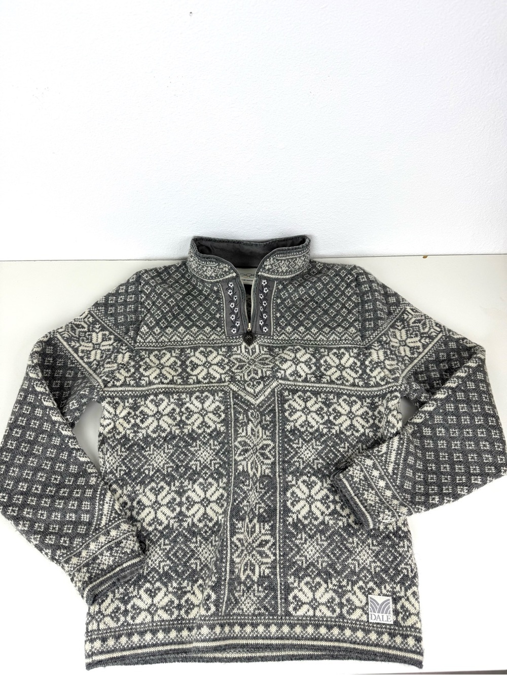 Dale of Norway Nordic Wool Sweater Gray S
